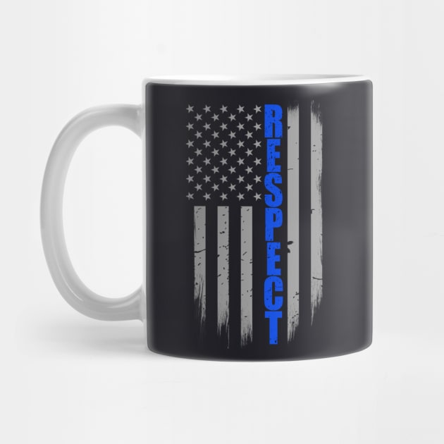 Respect Thin Blue Line Flag by bluelinemotivation